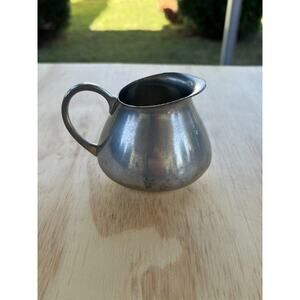 VINTAGE PEWTER ROYAL HOLLAND K.M.D.TIEL CREAMER PITCHER MADE IN HOLLAND